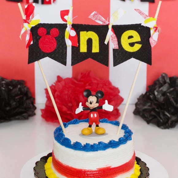 Myself Party Supplies Mickey Mouse 1st Birthday Cake Topper